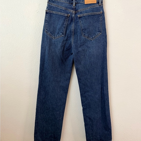 Denim Forum The Arlo Hi-Rise Straight Jean Aritzia Button Fly Be about Size 26 - Picture 5 of 10